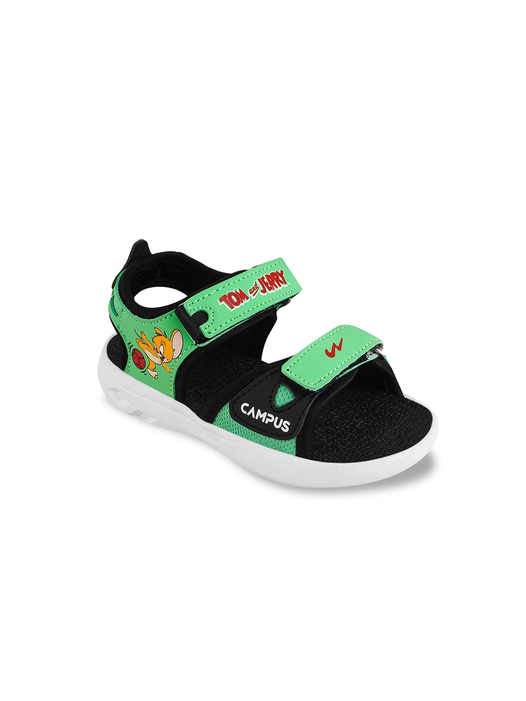 

Campus Kids Tom & Jerry Printed Sports Sandals, Green