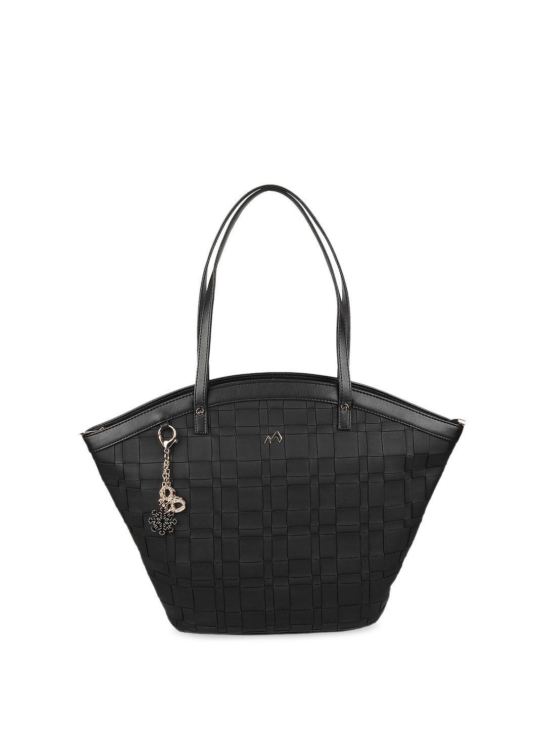 

Metro Oversized Textured Bucket Shoulder Bag, Black