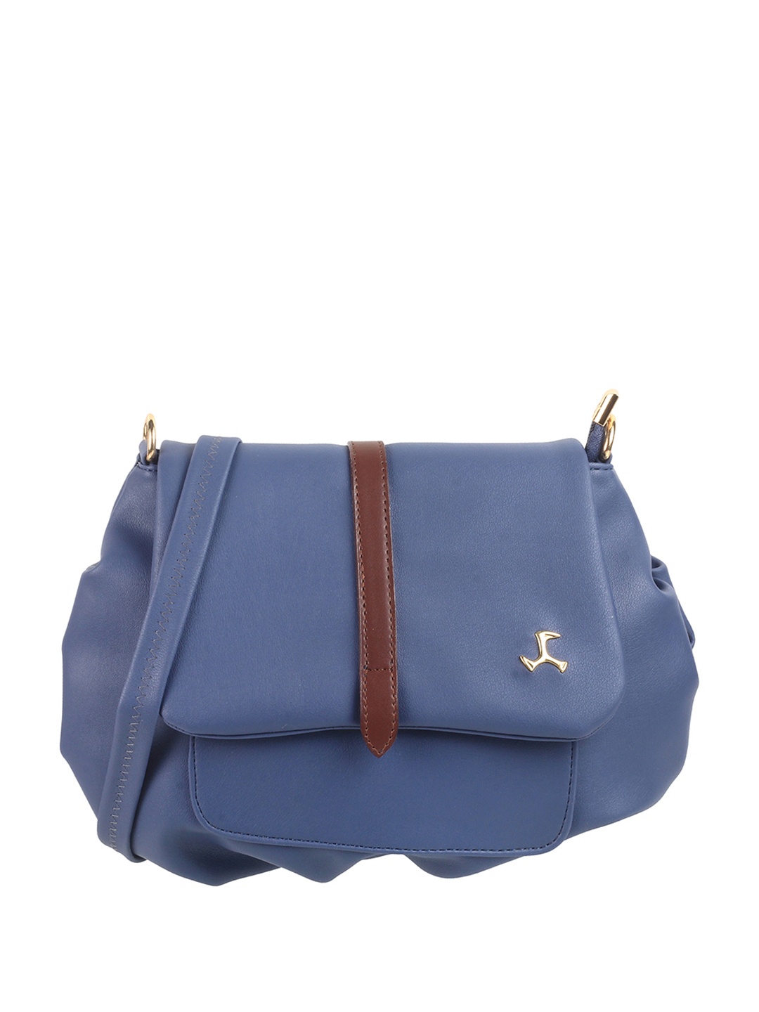 

Mochi Structured Sling Bag, Blue