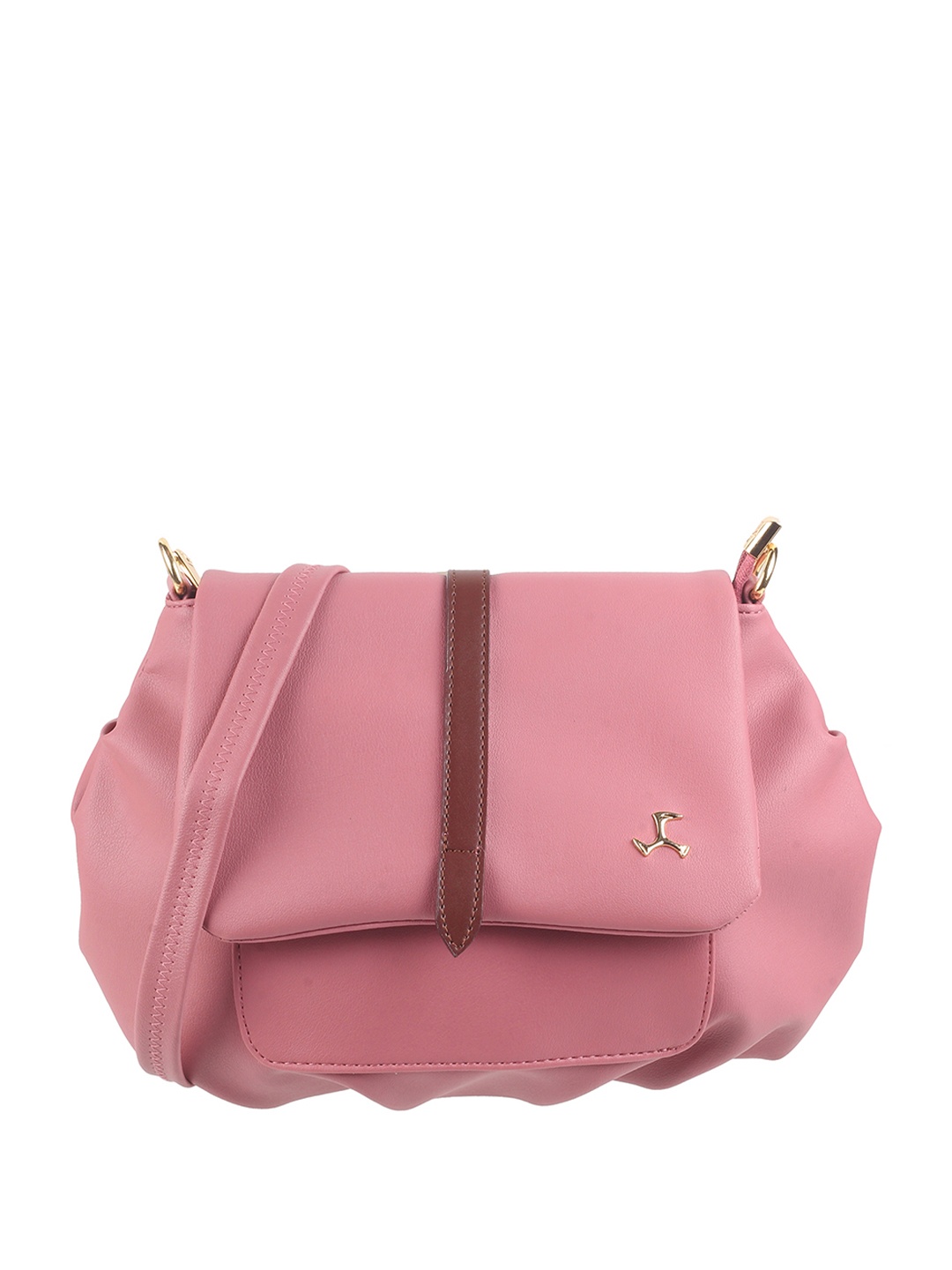 

Mochi Structured Sling Bag, Peach