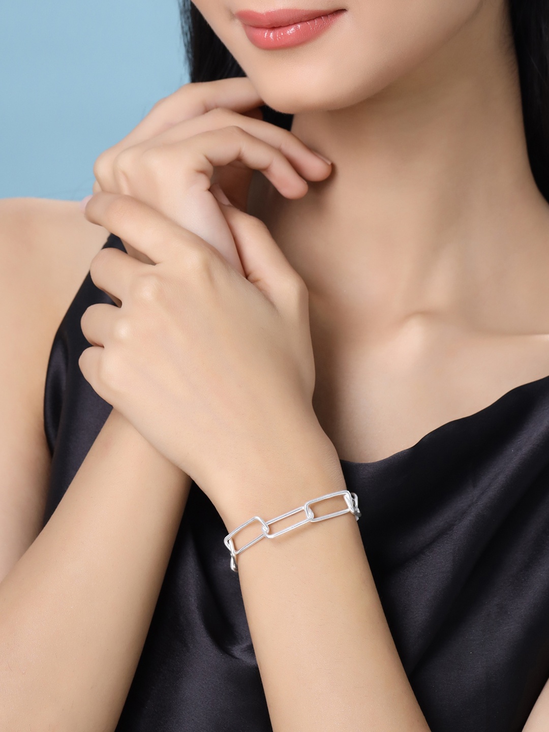 

Kicky And Perky 925 Sterling Silver Link Bracelet