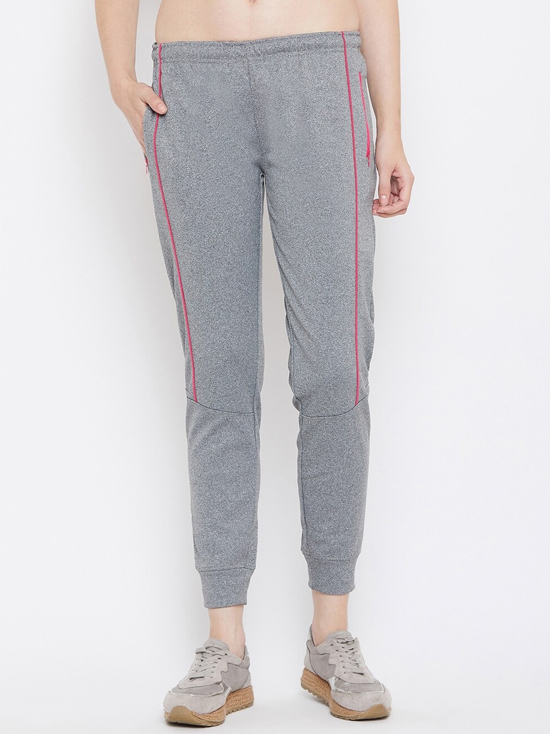 

NEVA Women Slim-fit Fleece Joggers, Grey