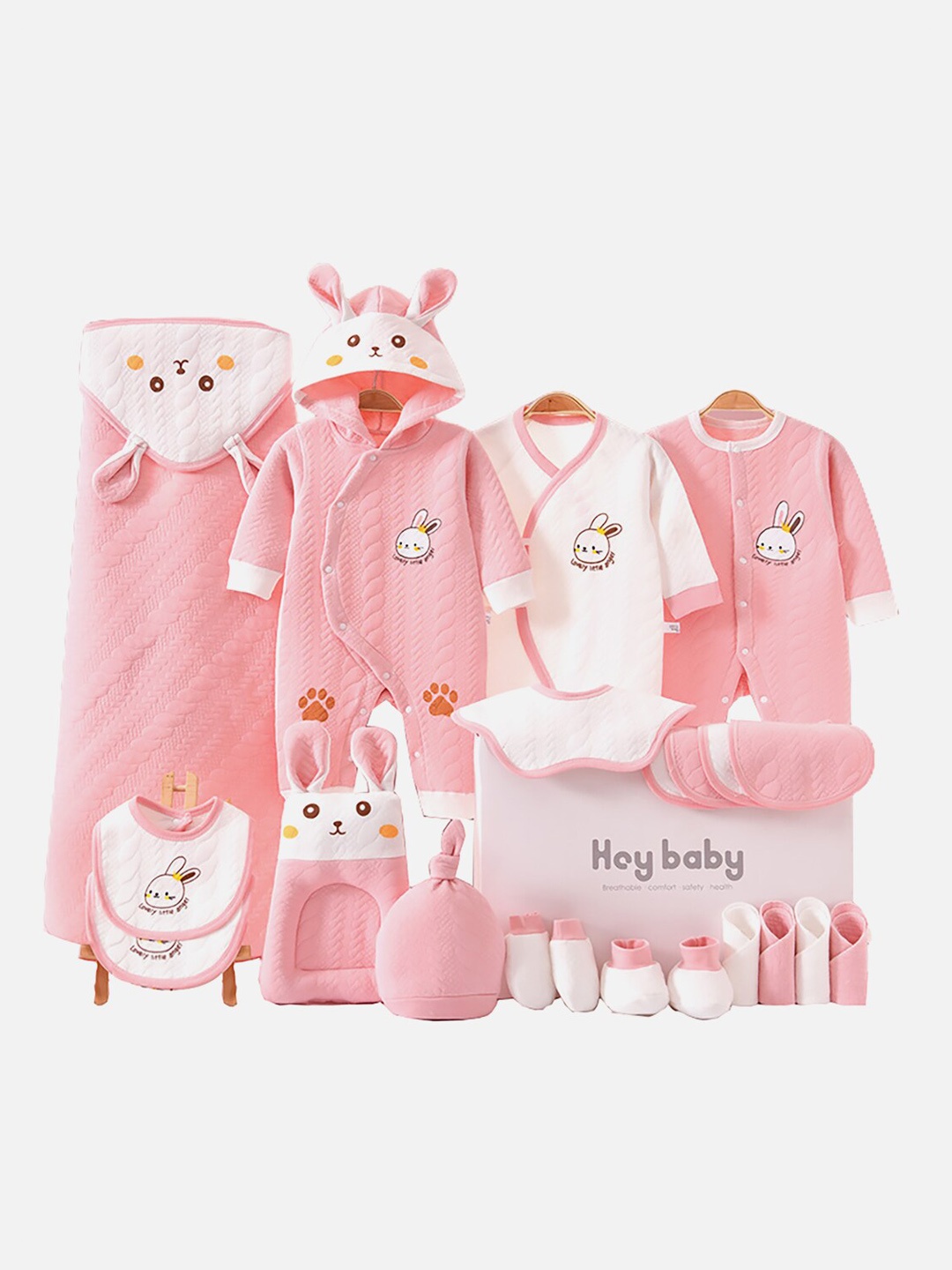 

Little Surprise Box LLP Infants Pack of 22 Baby Apparel Gift Set, Pink