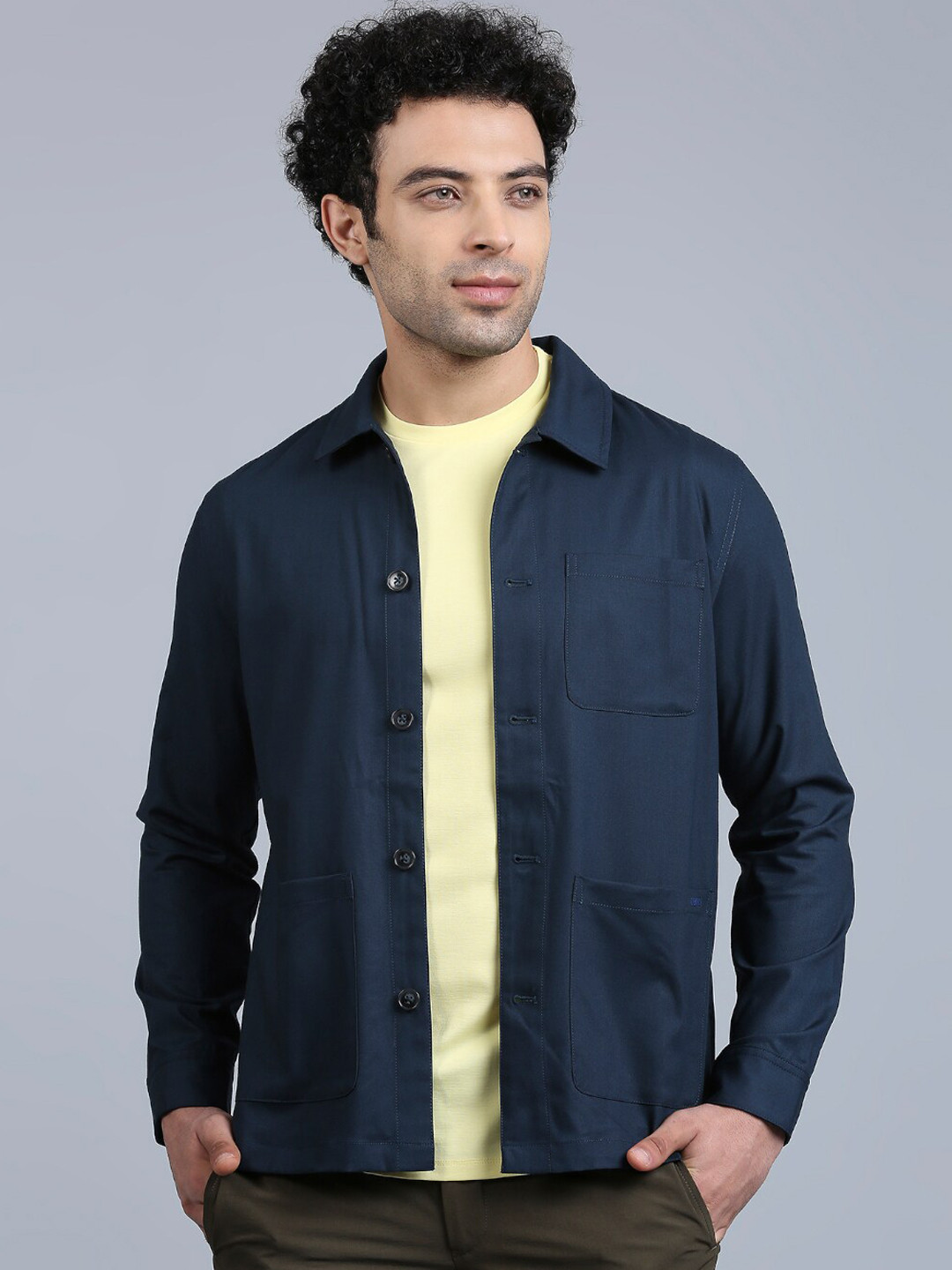 

ONEMILE Spread Collar Tailored Jacket, Teal