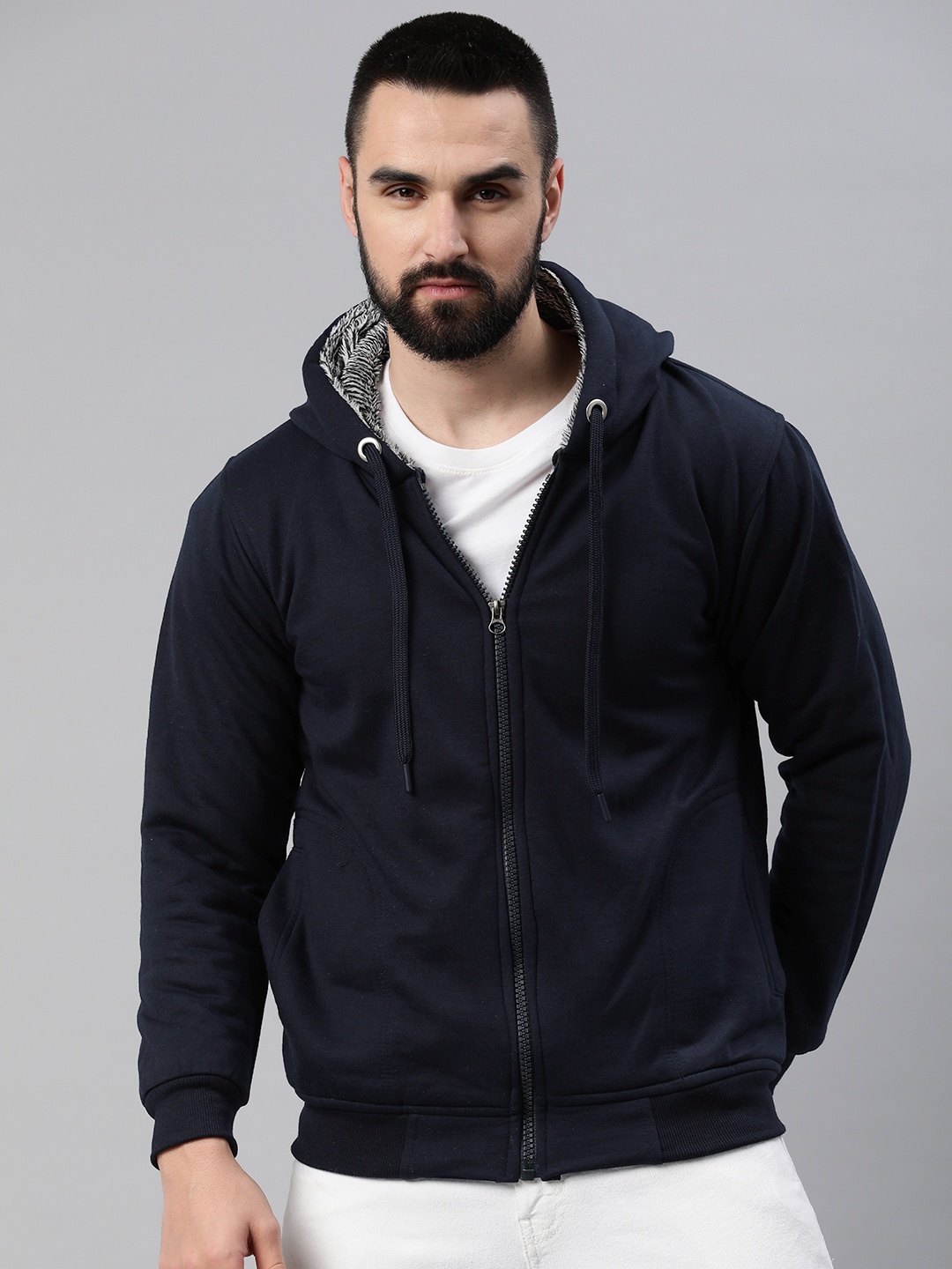 

ADBUCKS Men Hooded Sweatshirt, Blue