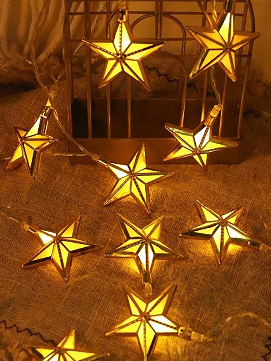 

Homesake Golden Fairy Star LED String Lights, Gold