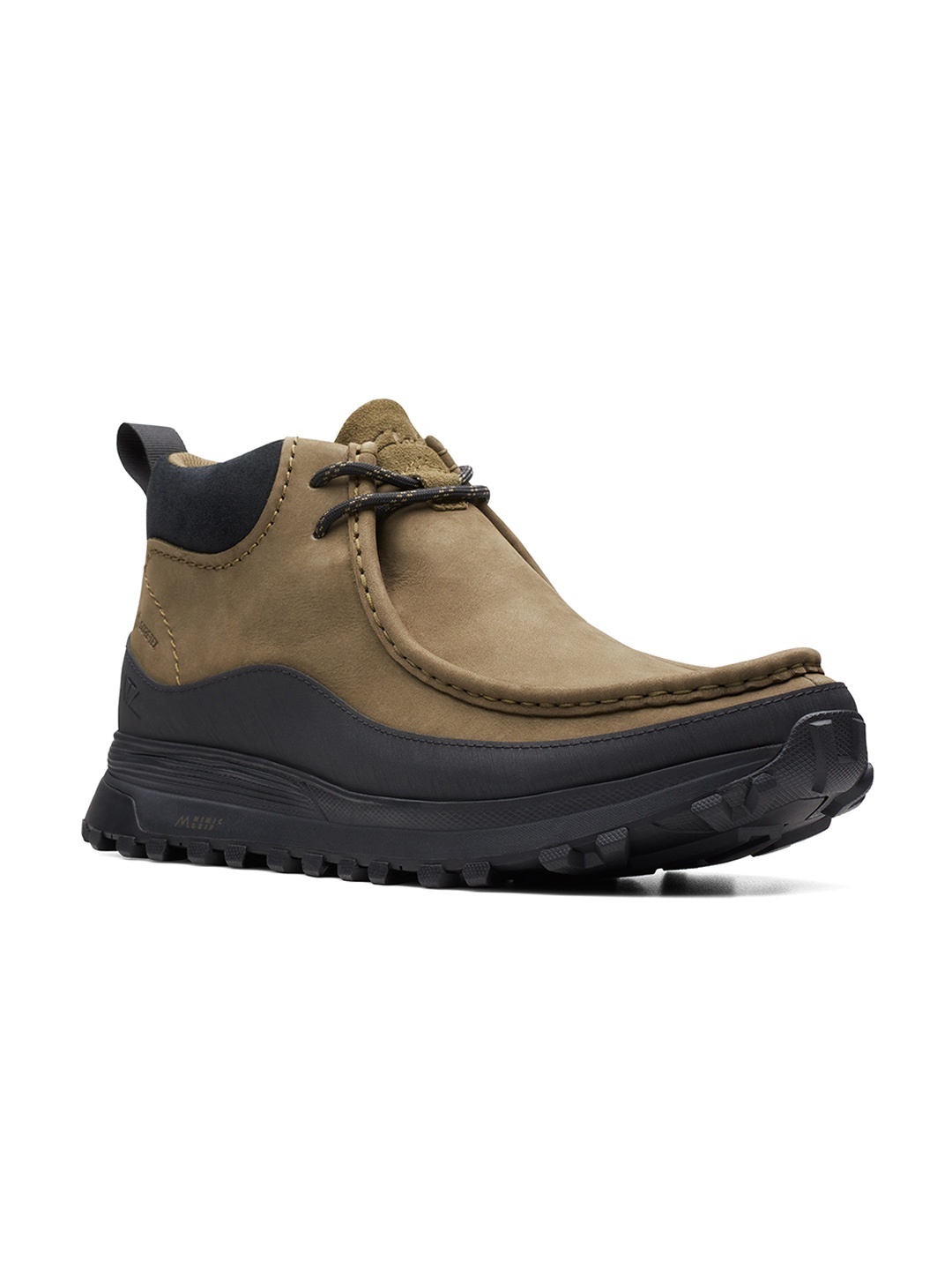 

Clarks Men Mid Top Nubuck Desert Boots, Olive