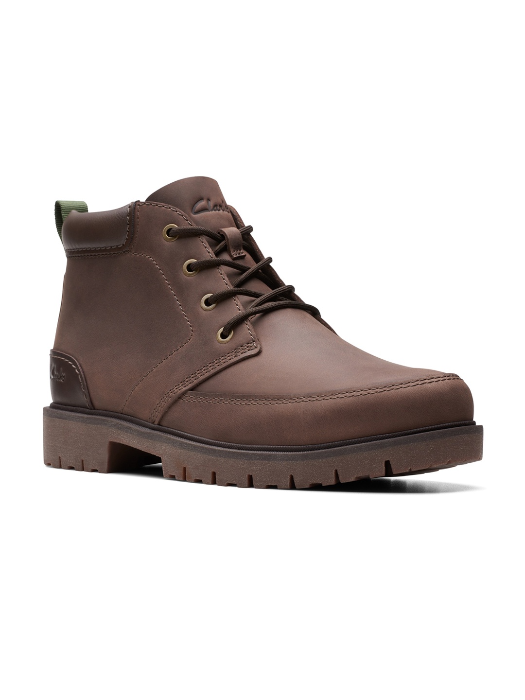 

Clarks Men Rossdale Mid Top Leather Regular Boots, Brown