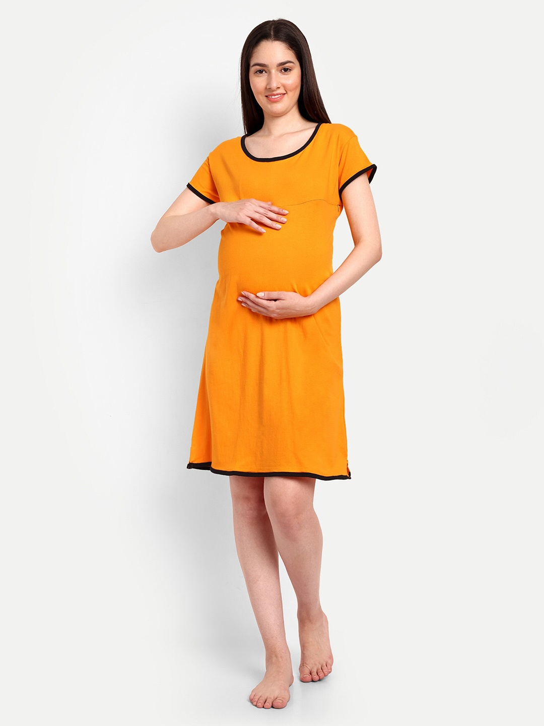 

SillyBoom Lightweight Maternity T-Shirt Nightdress, Yellow