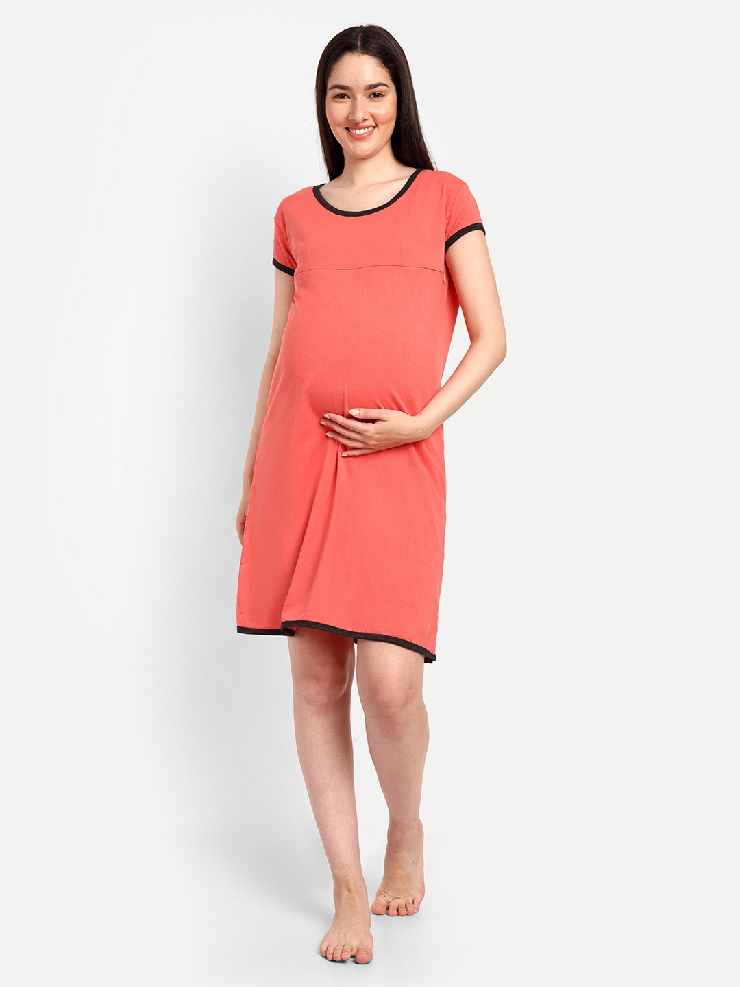 

SillyBoom Maternity T-shirt Nightdress, Orange