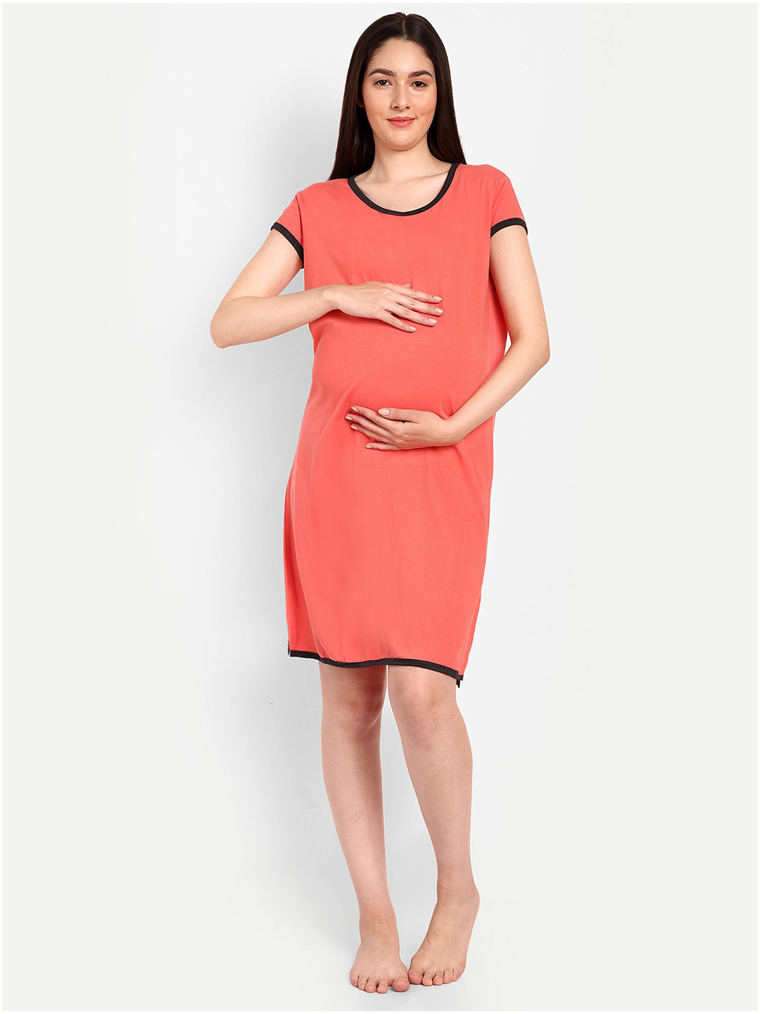 

SillyBoom Maternity T-shirt Nightdress, Orange