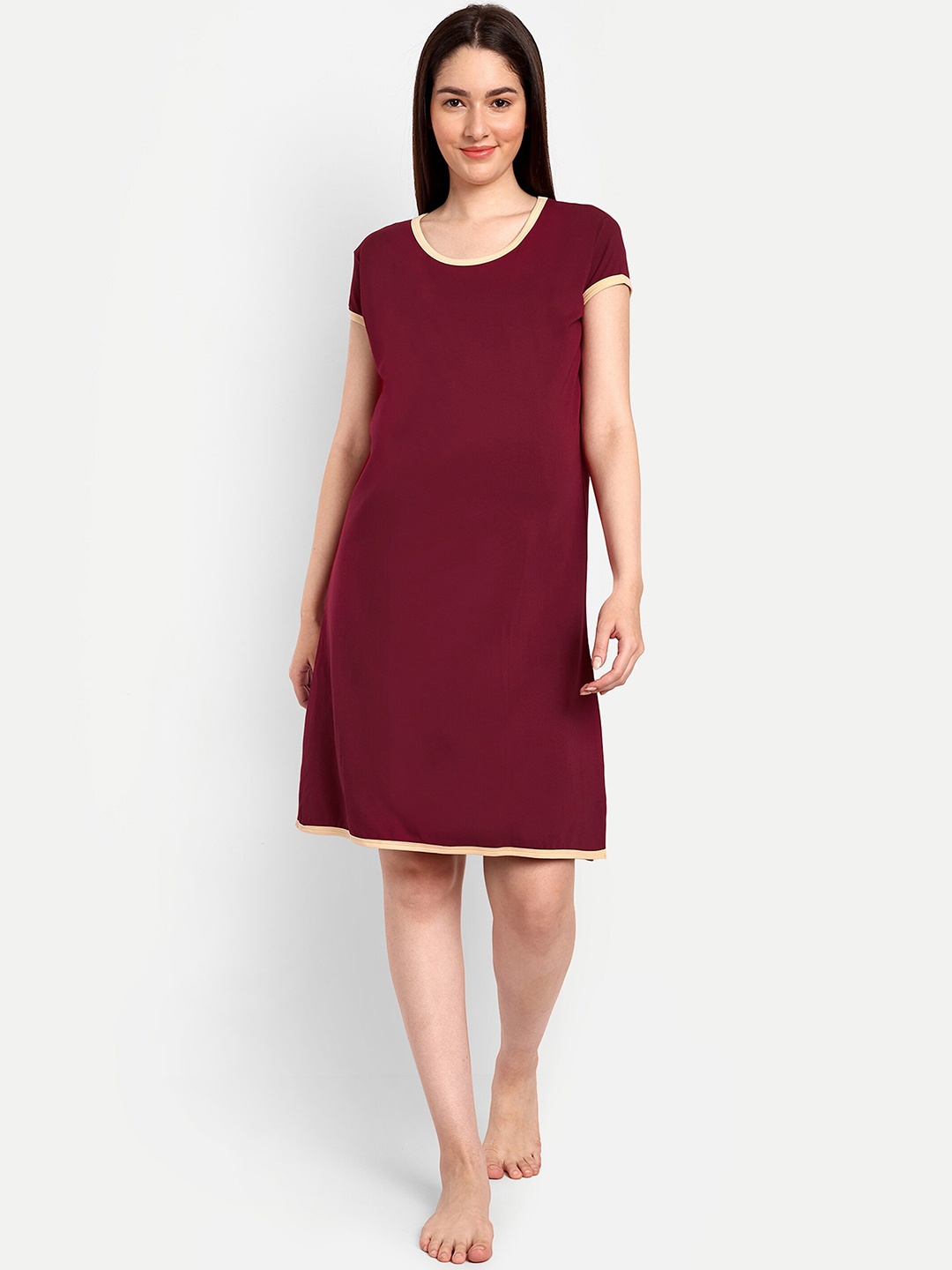 

SillyBoom Maternity T-shirt Nightdress, Maroon