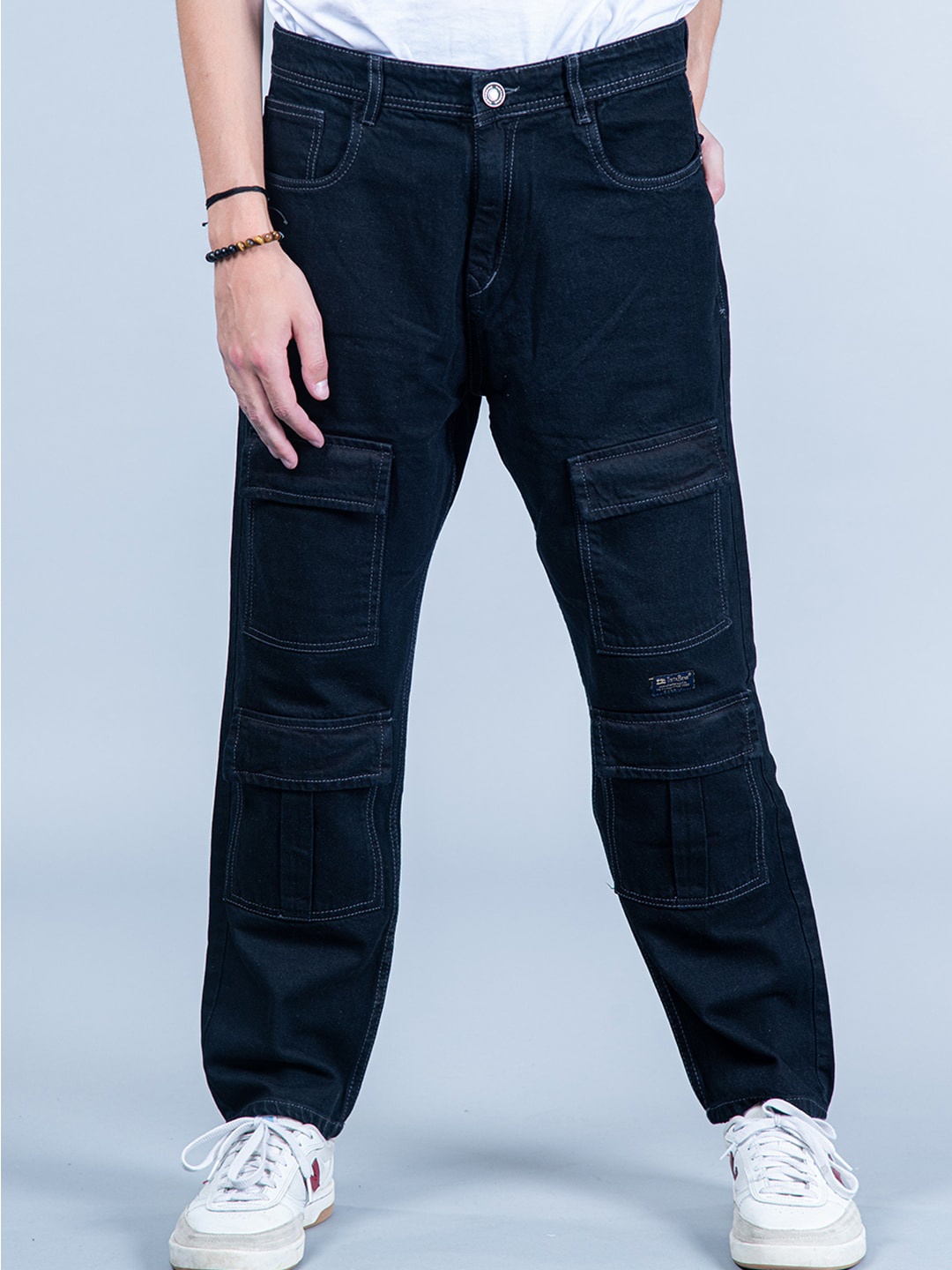 

Tistabene Men Comfort Relaxed Fit Stretchable Jeans, Black