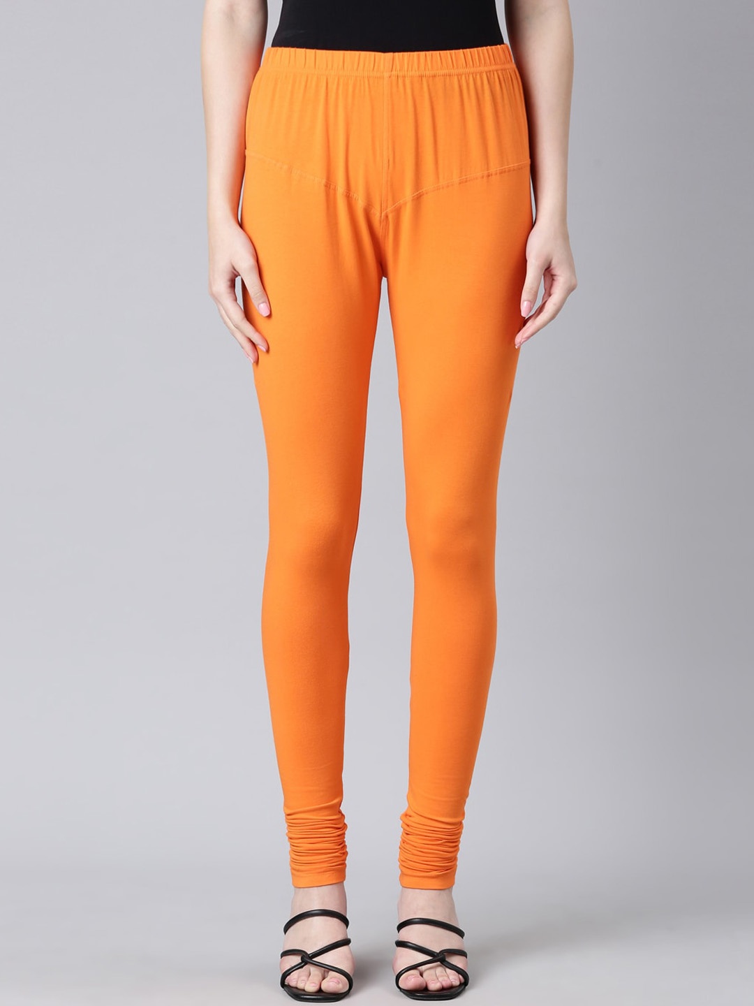 

DIXCY SCOTT Slimz Churidar Length Leggings, Orange