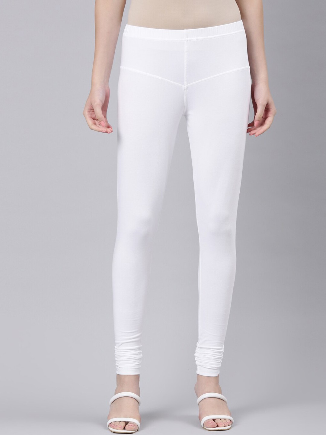 

DIXCY SCOTT Slimz Churidar Length Leggings, White