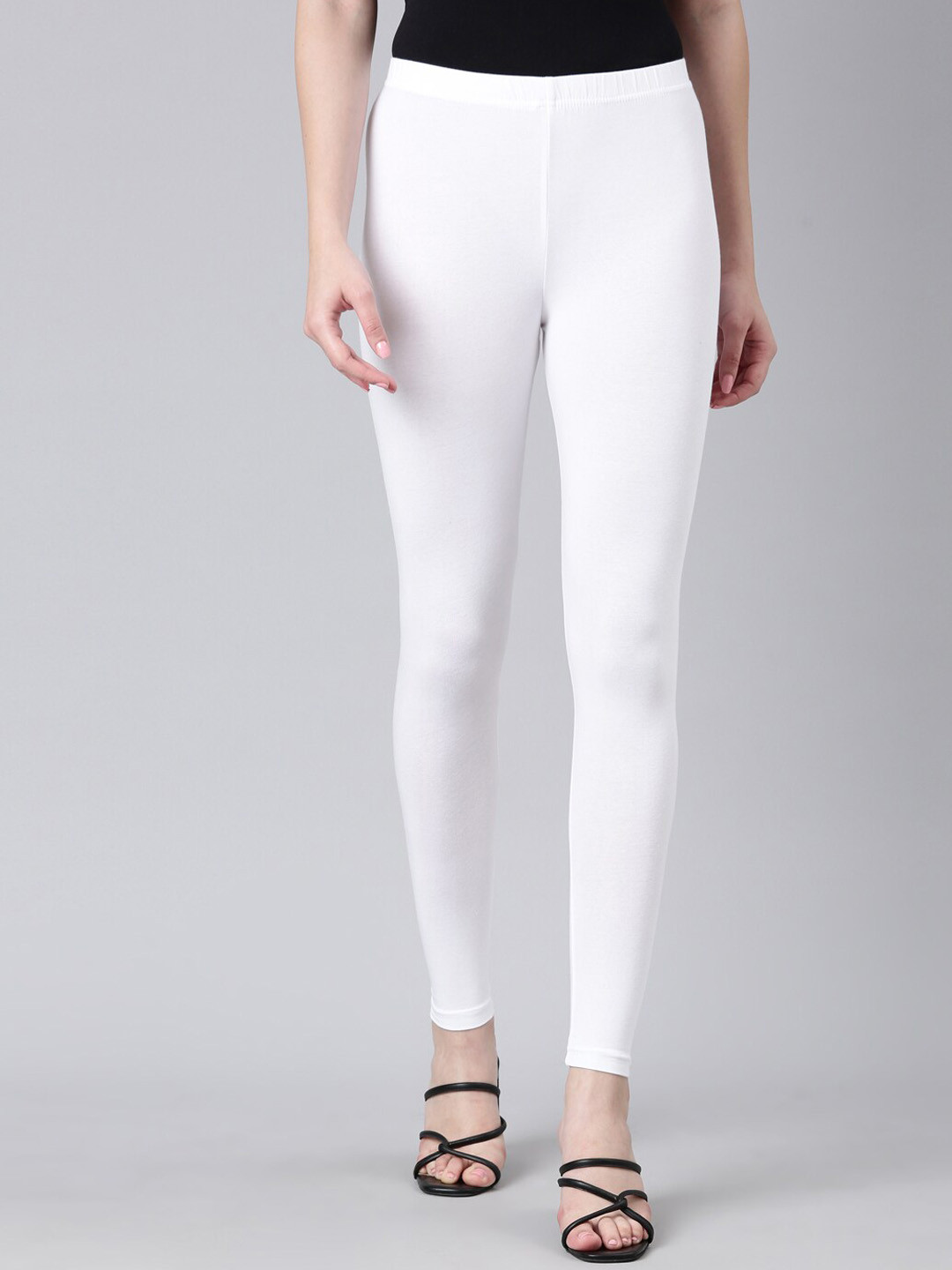 

DIXCY SCOTT Slimz Ankle Length Legging, White