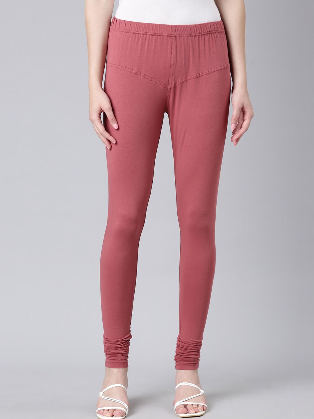 

DIXCY SCOTT Slimz Churidar Length Soft &Comfortable Legging, Pink