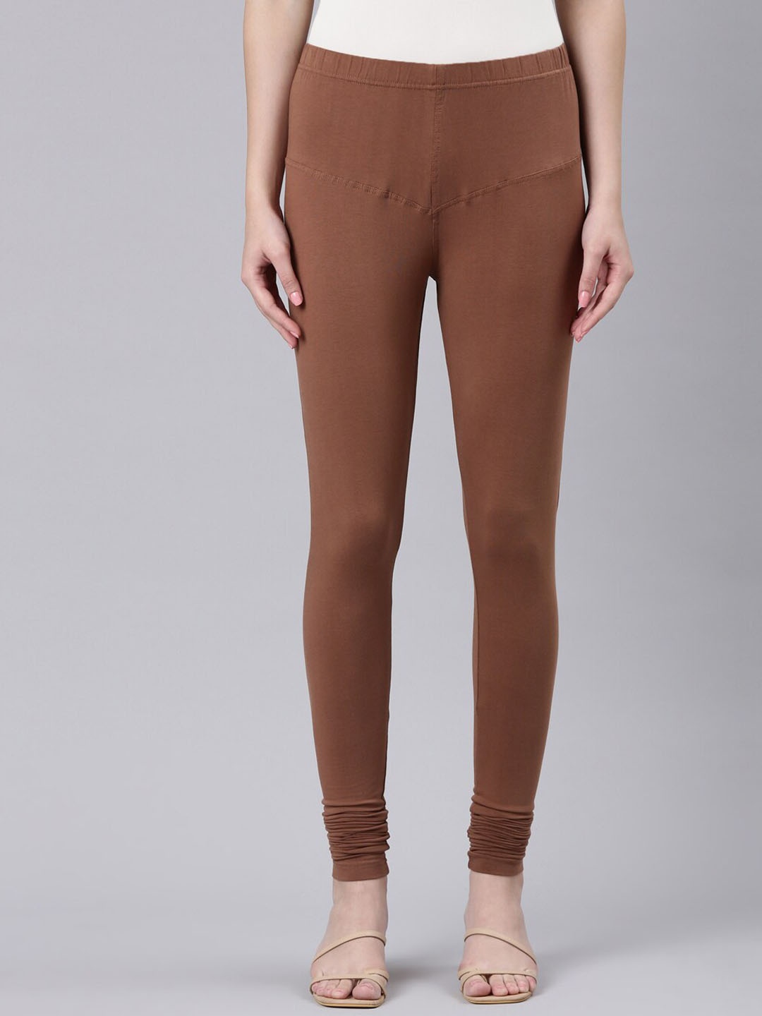 

DIXCY SCOTT Slimz Churidar Length Soft &Comfortable Legging, Brown