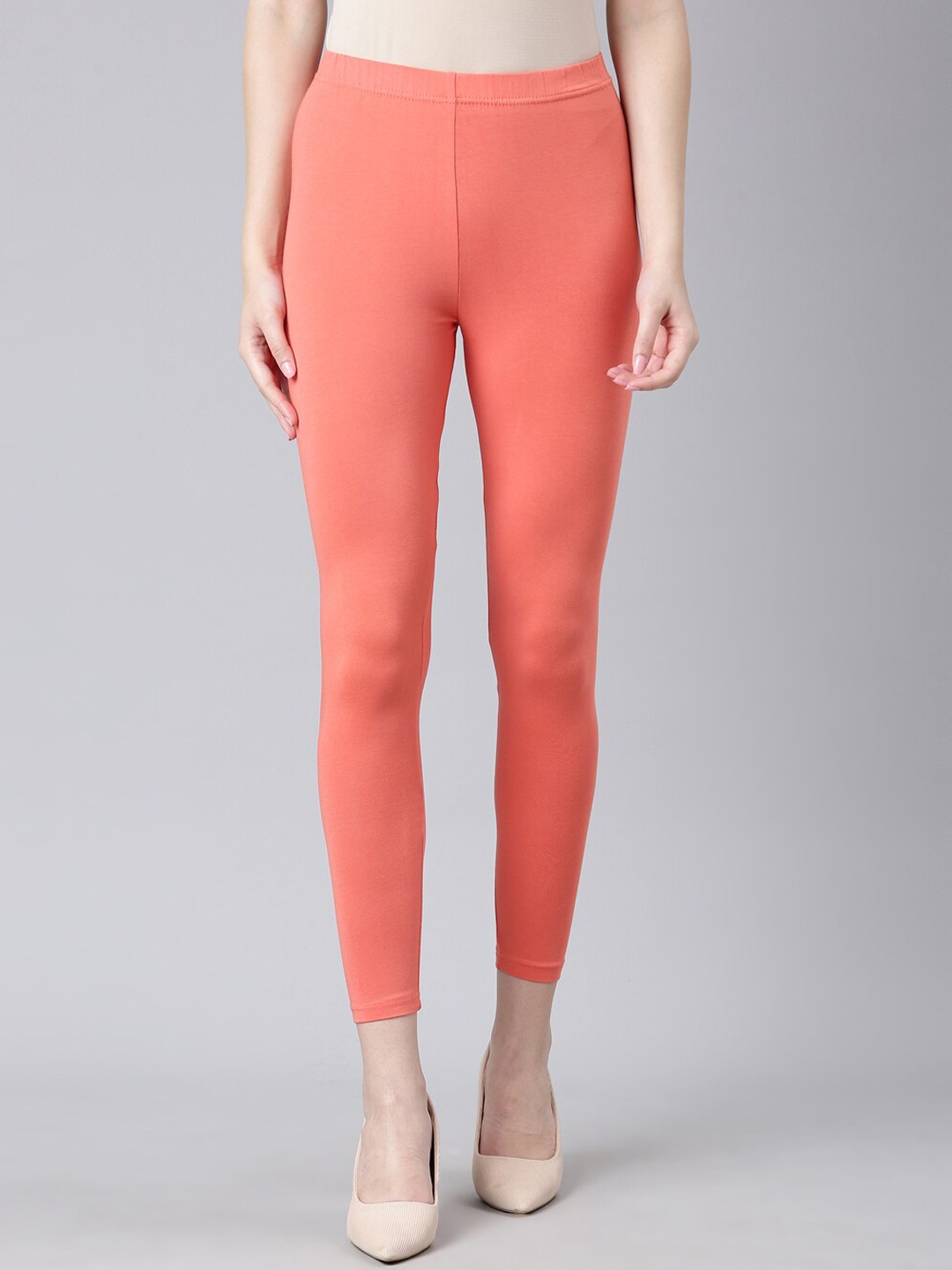 

DIXCY SCOTT Slimz Ankle-Length Leggings, Orange