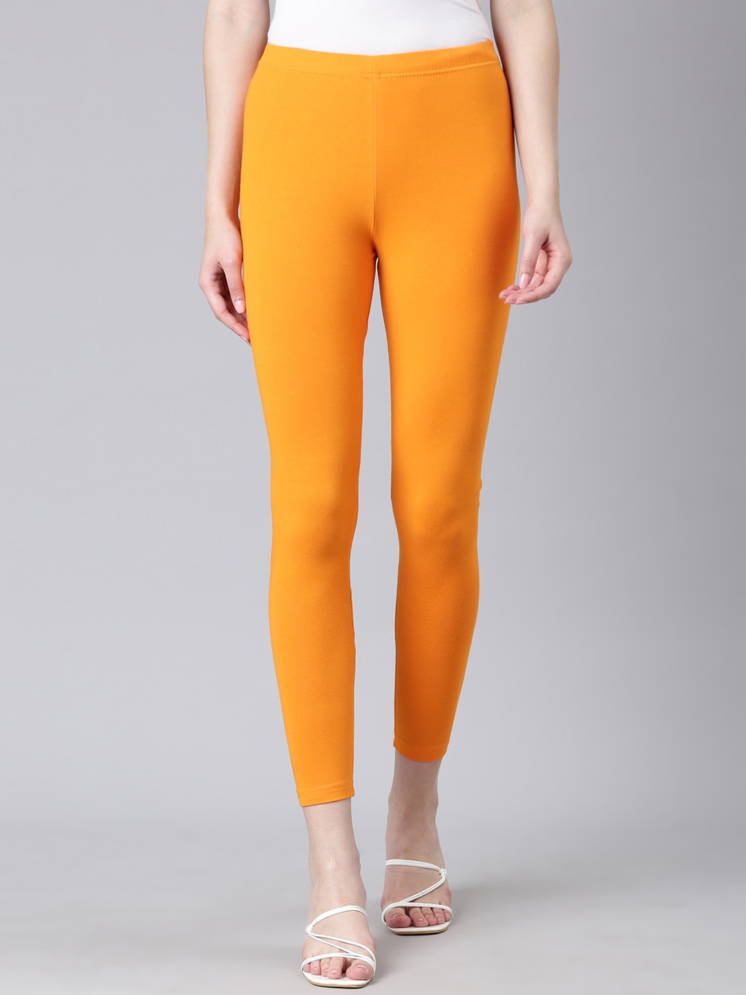 

DIXCY SCOTT Slimz Ankle-Length Leggings, Orange