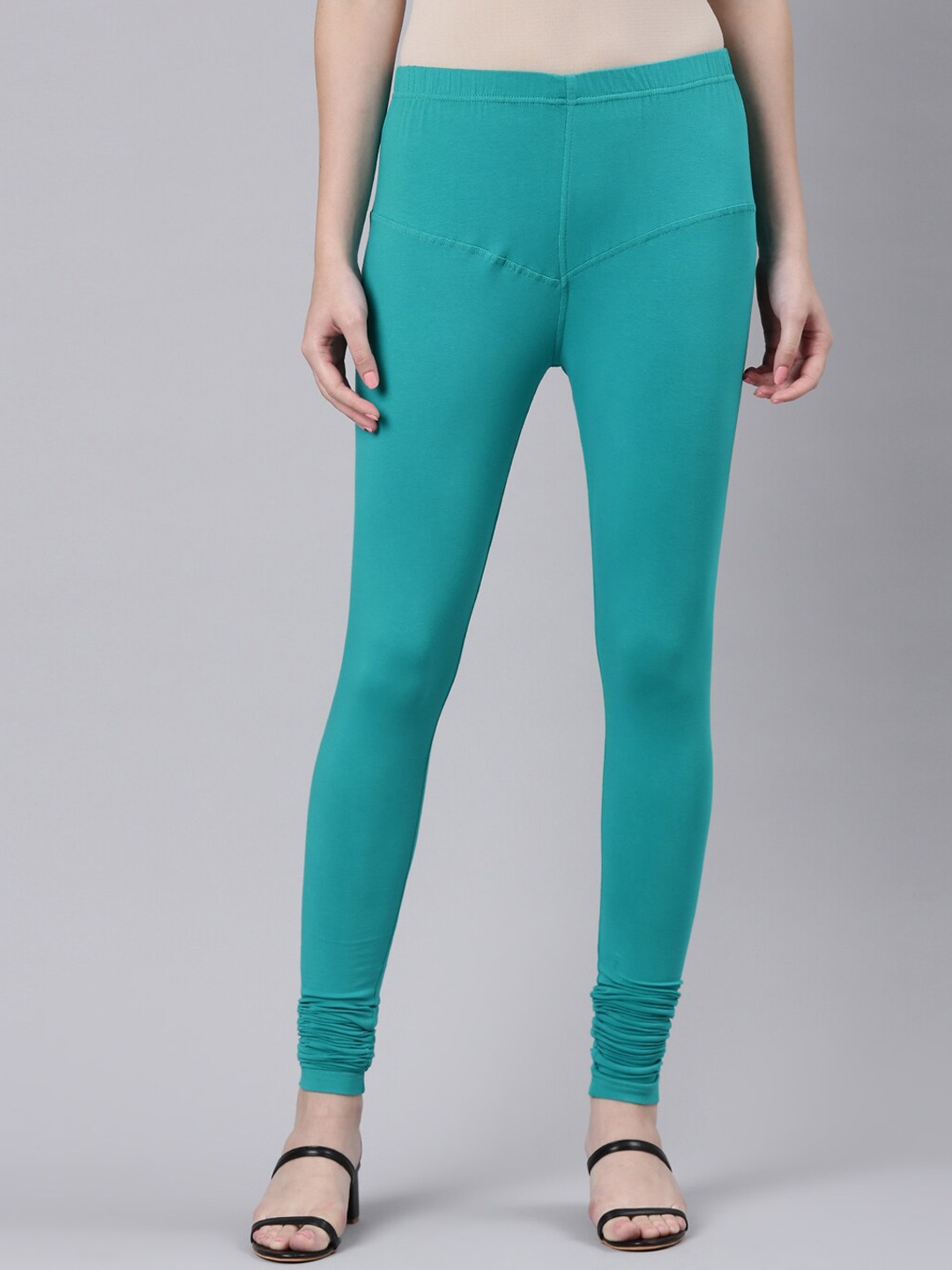 

DIXCY SCOTT Slimz Churidar-Length Leggings, Turquoise blue
