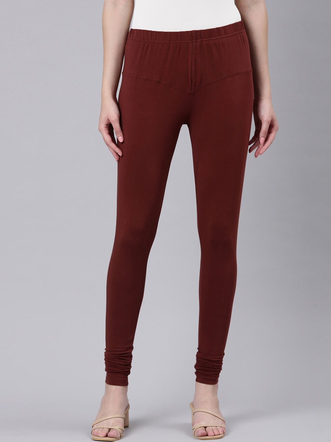 

DIXCY SCOTT Slimz Churidar-Length Leggings, Brown