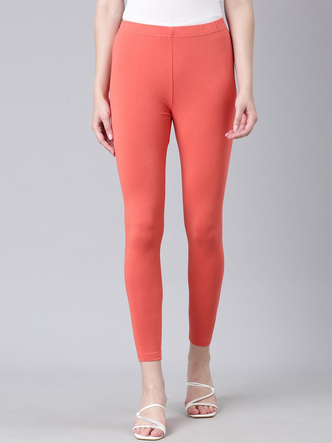 

DIXCY SCOTT Slimz Ankle-Length Leggings, Orange