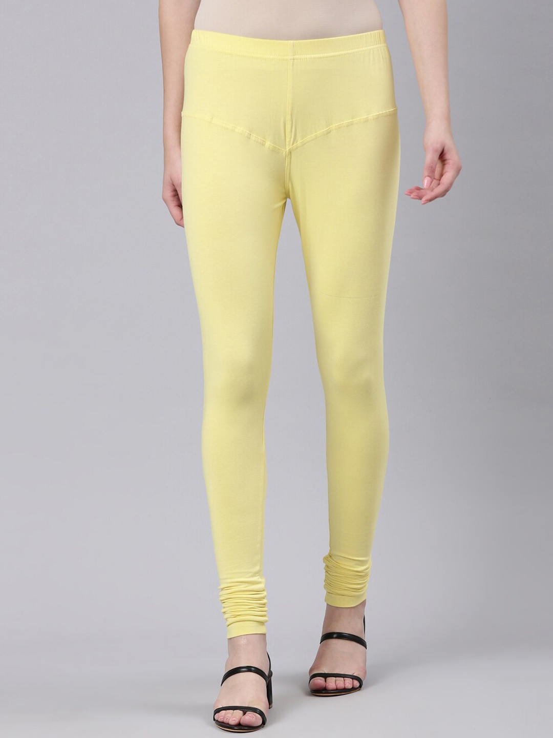 

DIXCY SCOTT Slimz Churidar-Length Leggings, Yellow