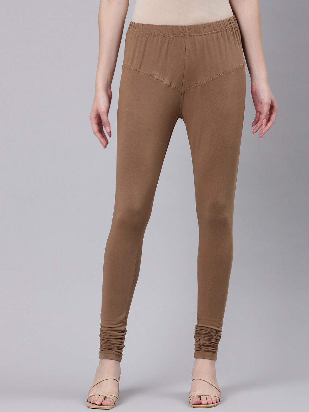 

DIXCY SCOTT Slimz Churidar-Length Leggings, Brown