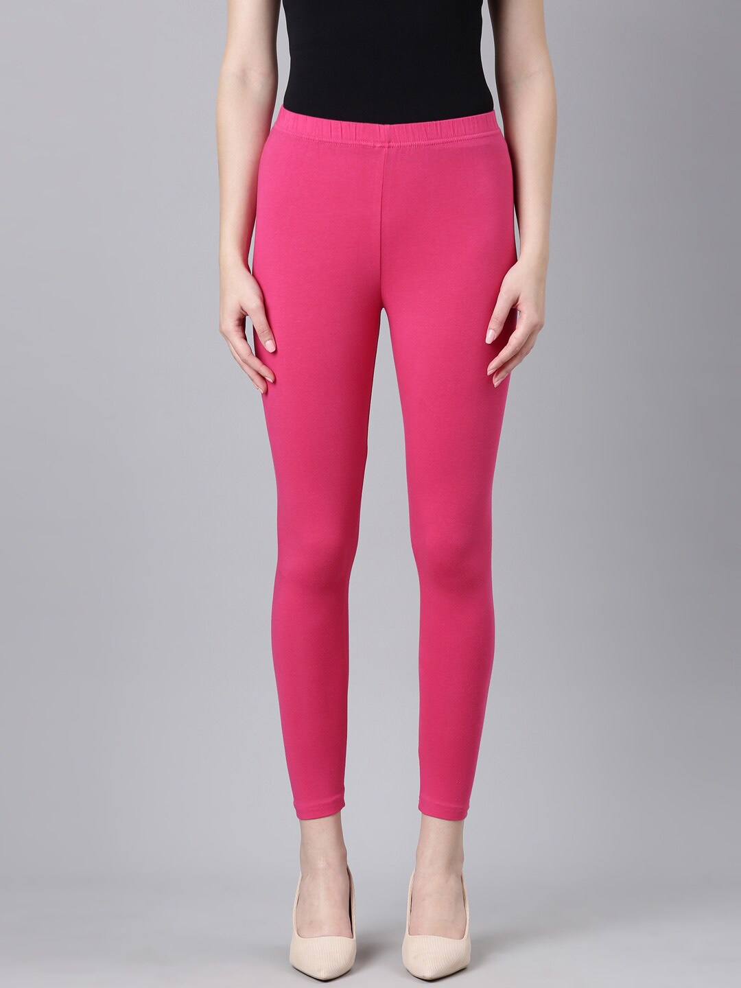 

DIXCY SCOTT Slimz Ankle Length Leggings, Pink