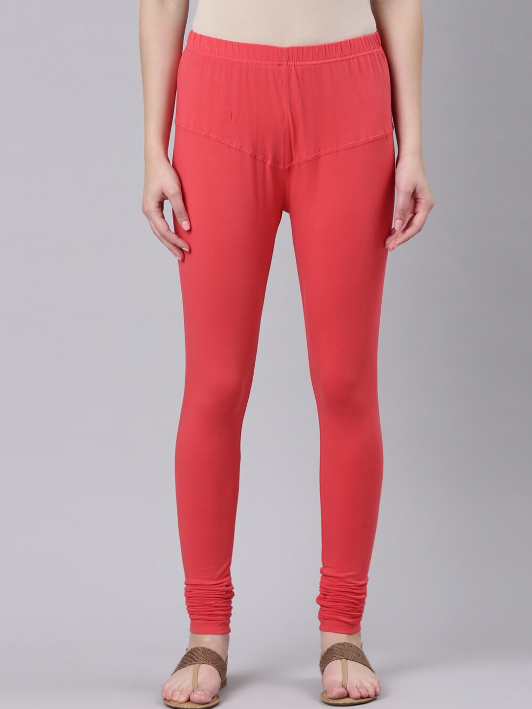 

DIXCY SCOTT Slimz Churidar Length Leggings, Orange