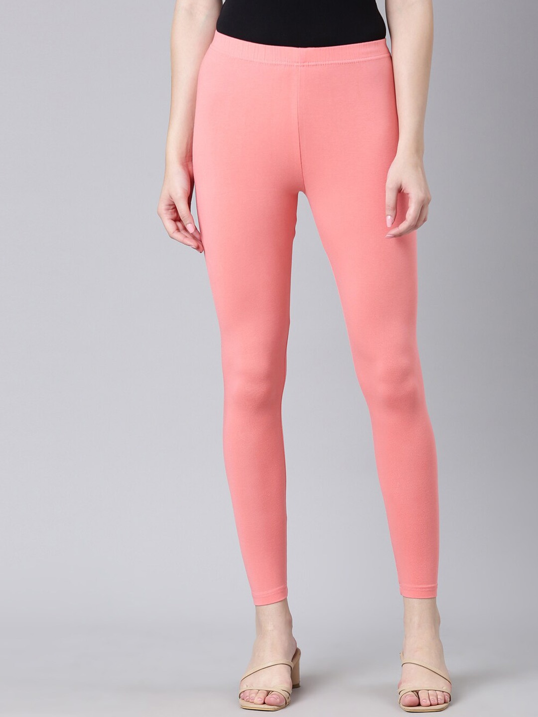 

DIXCY SCOTT Slimz Mid Rise Ankle Length Leggings, Pink