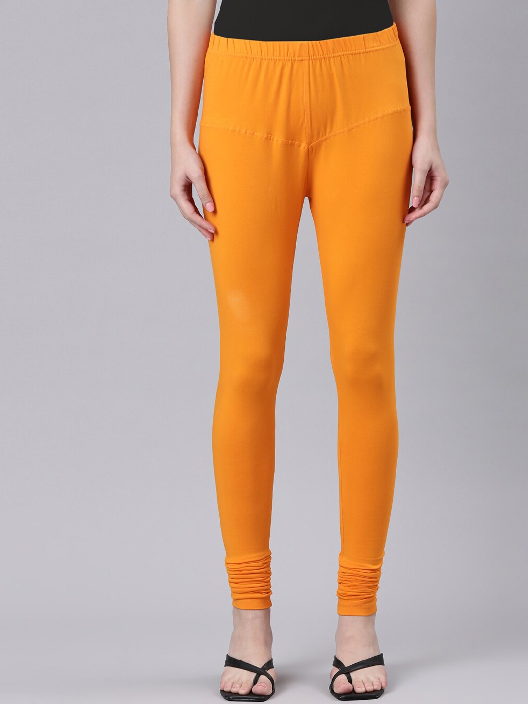 

DIXCY SCOTT Slimz Churidar-Length Leggings, Orange