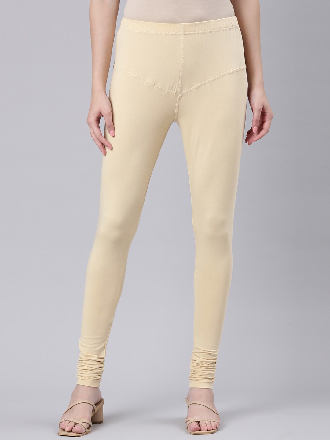 

DIXCY SCOTT Slimz Churidar-Length Leggings, Beige
