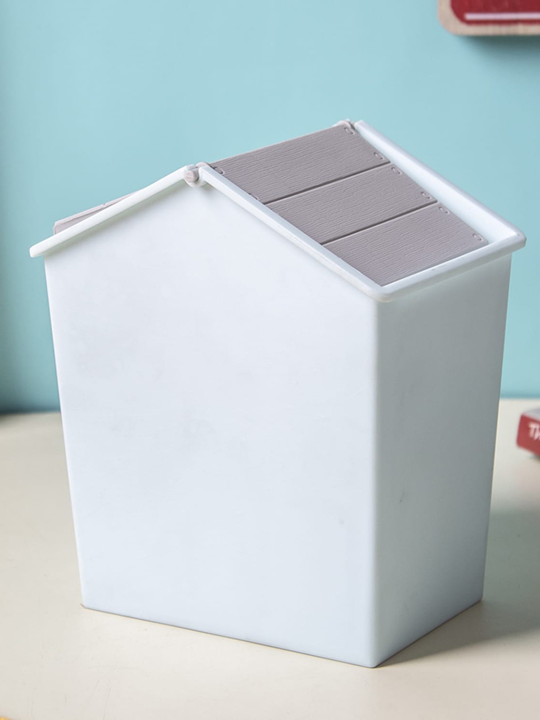MARKET99 Blue Plastic Swing Dustbin