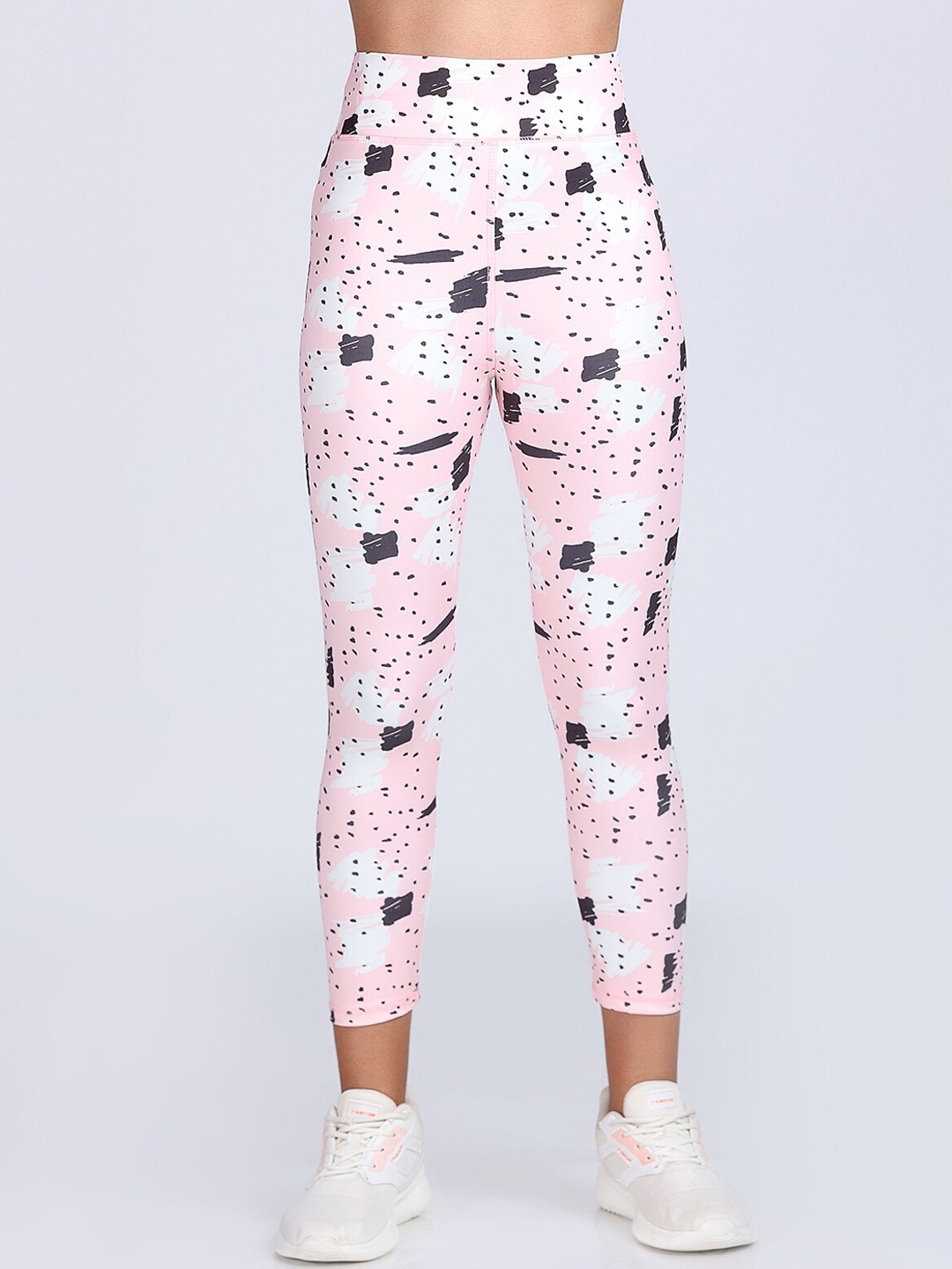 

Apraa & Parma Printed Ankle-Length Tights, Pink