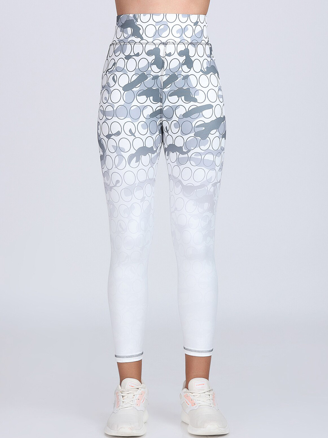 

Apraa & Parma Printed Ankle-Length Tights, White