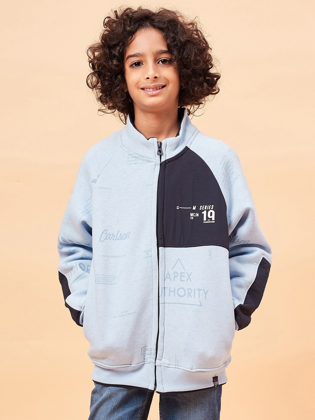 

Ben & Joe Boys Typography Printed Antimicrobial Fleece Sweatshirt, Blue