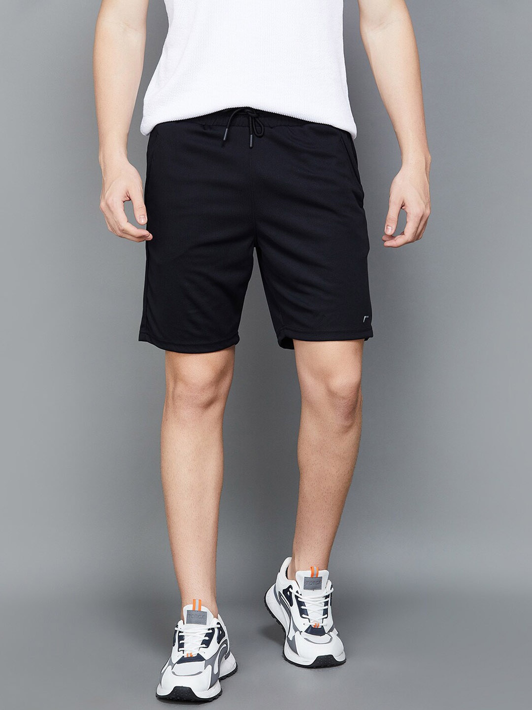 

Fame Forever by Lifestyle Men Mid-Rise Sports Shorts, Black