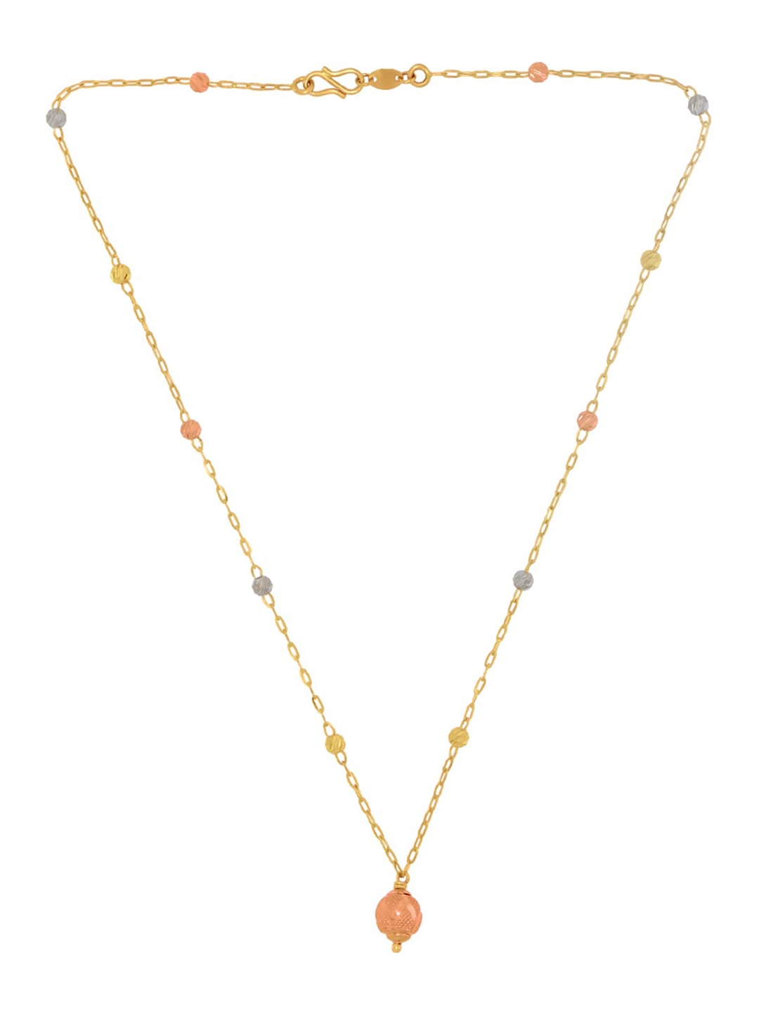 

BHIMA 22K Hallmark 916 Purity Yellow Gold Rose Gold Necklace