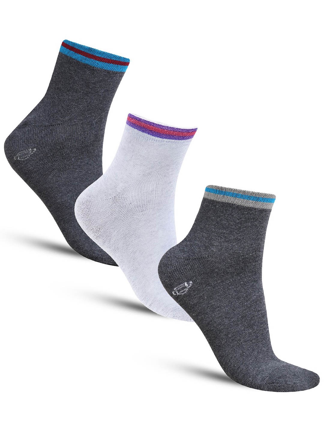

Dollar Socks Men Pack of 3 Cotton Ankle Length Socks, Navy blue