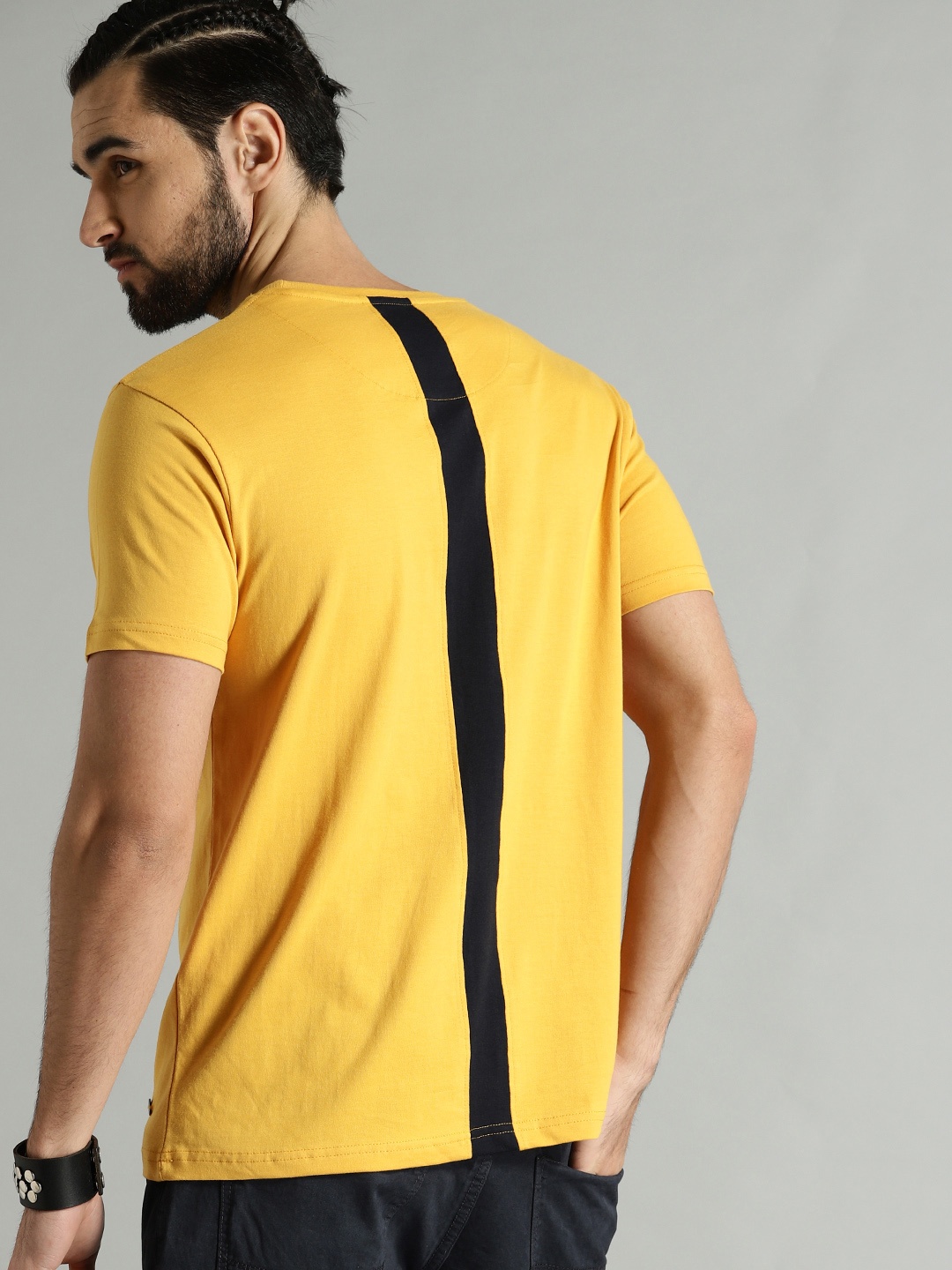 

The Roadster Lifestyle Co. Pure Cotton T-shirt, Mustard