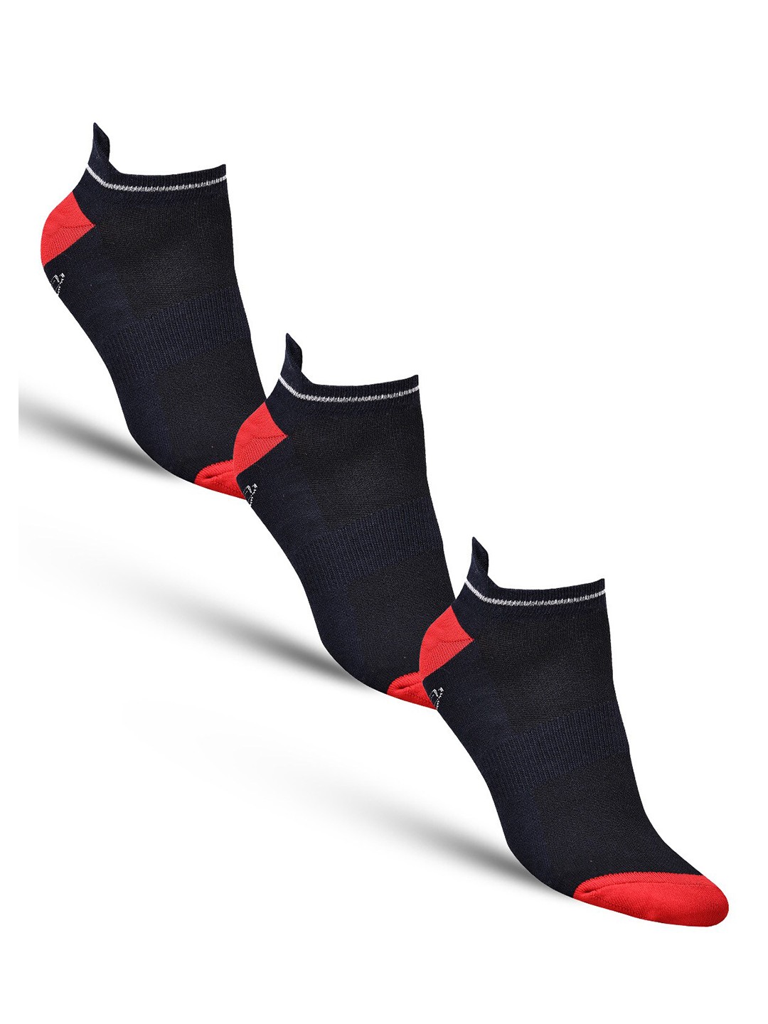 

Dollar Socks Men Pack Of 3 Patterned Ankle-length Socks, Navy blue
