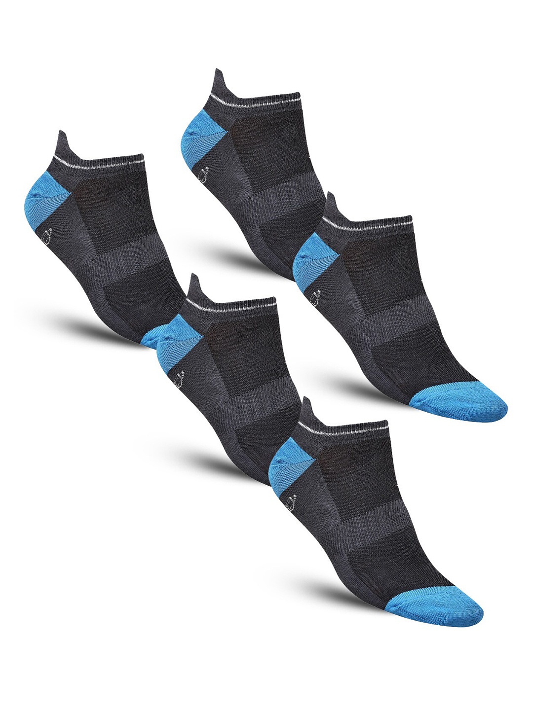 

Dollar Socks Men Pack Of 5 Ankle-Length Socks, Blue