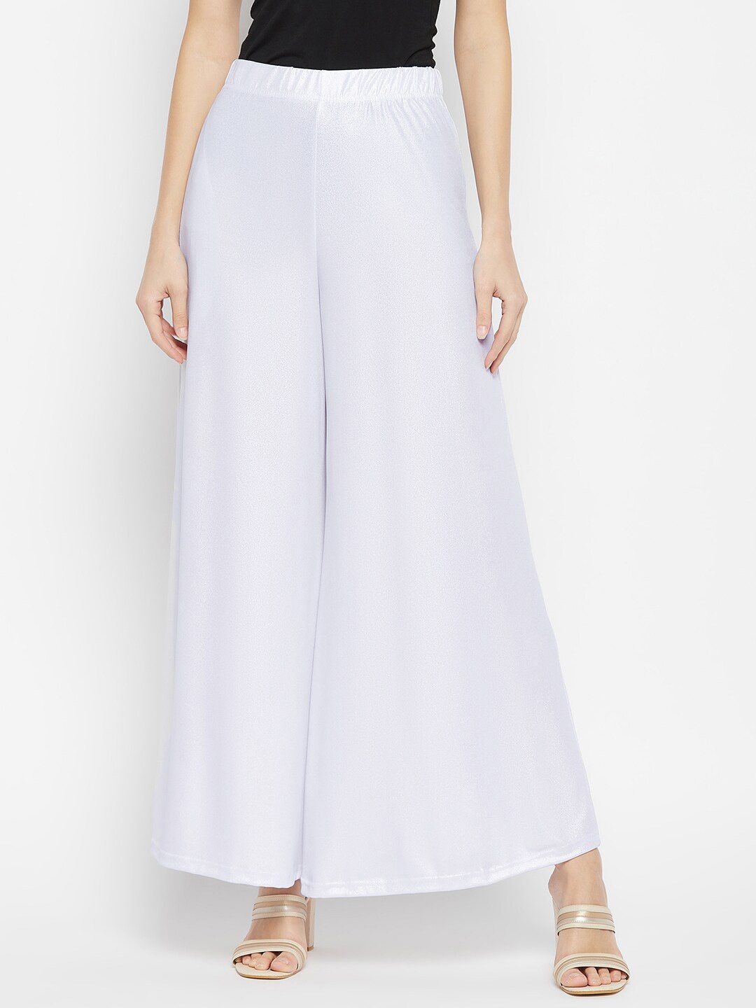

THE PAJAMA FACTORY Mid Rise Wide Leg Palazzo, White