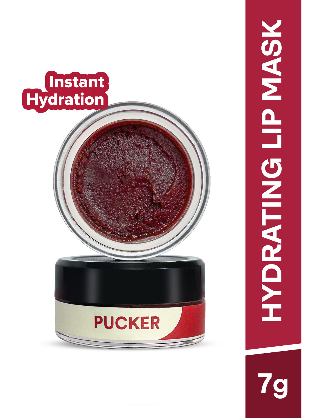 

ENN Pucker Lip Plumping Mask for Hydrating & Smooth Lips - 7g, Burgundy
