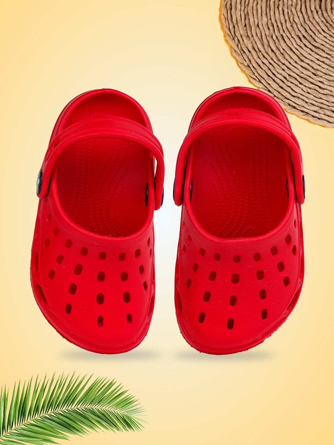 

toothless Boys Rubber Clogs, Red