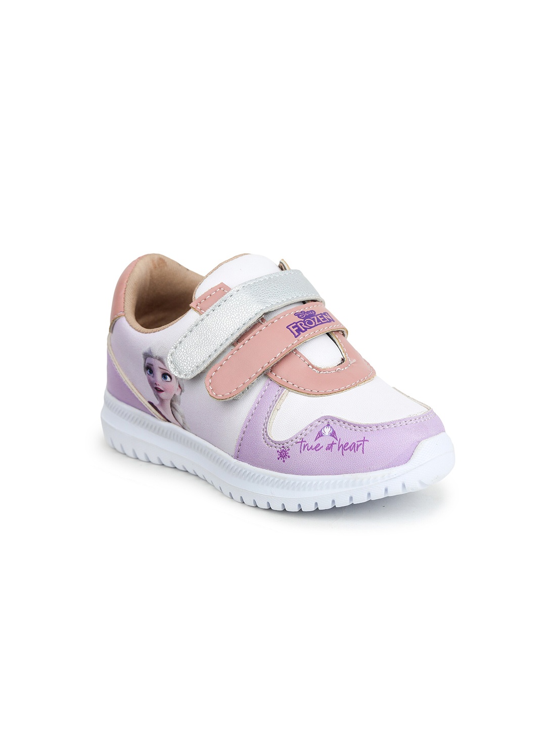 

toothless Girls Frozen Printed Walking Shoes, White