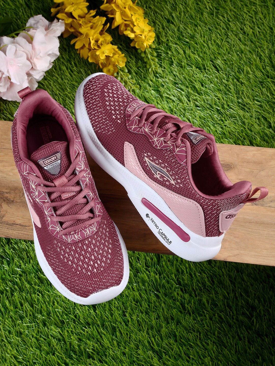 

ASIAN Women Blossom-04 N Running Shoes, Mauve