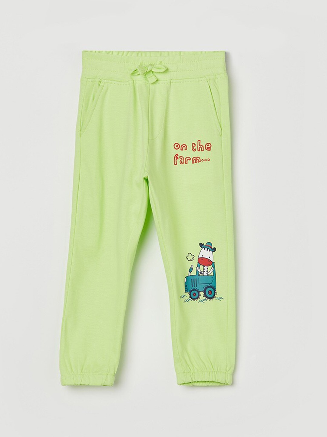 

Juniors by Lifestyle Boys Graphic Printed Cotton Joggers, Yellow